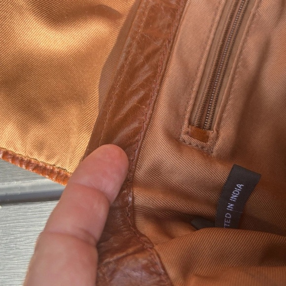 Leather messenger bag made in India  Vintage - Picture 7 of 10